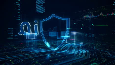 ai cybersecurity and data protection concept