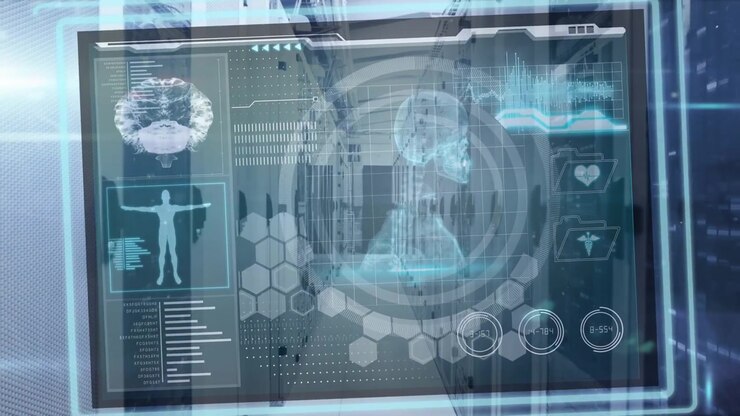 Animation of data processing over server room