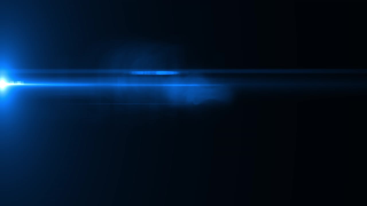 Animazione 4k con sfarfallio laterale di perdite di luce flash dinamiche che si trasformano in transizioni di flare ottici