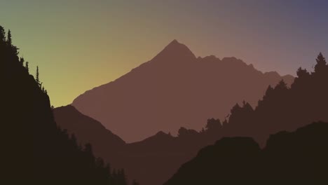 animación de paisajes con fondos cambiantes