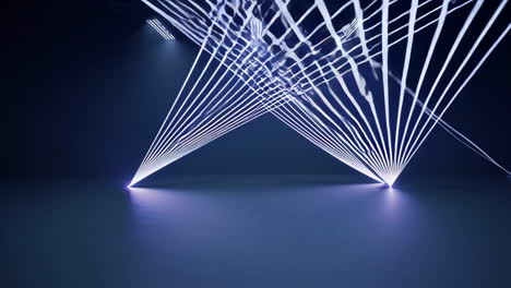 abstract laser light show stage