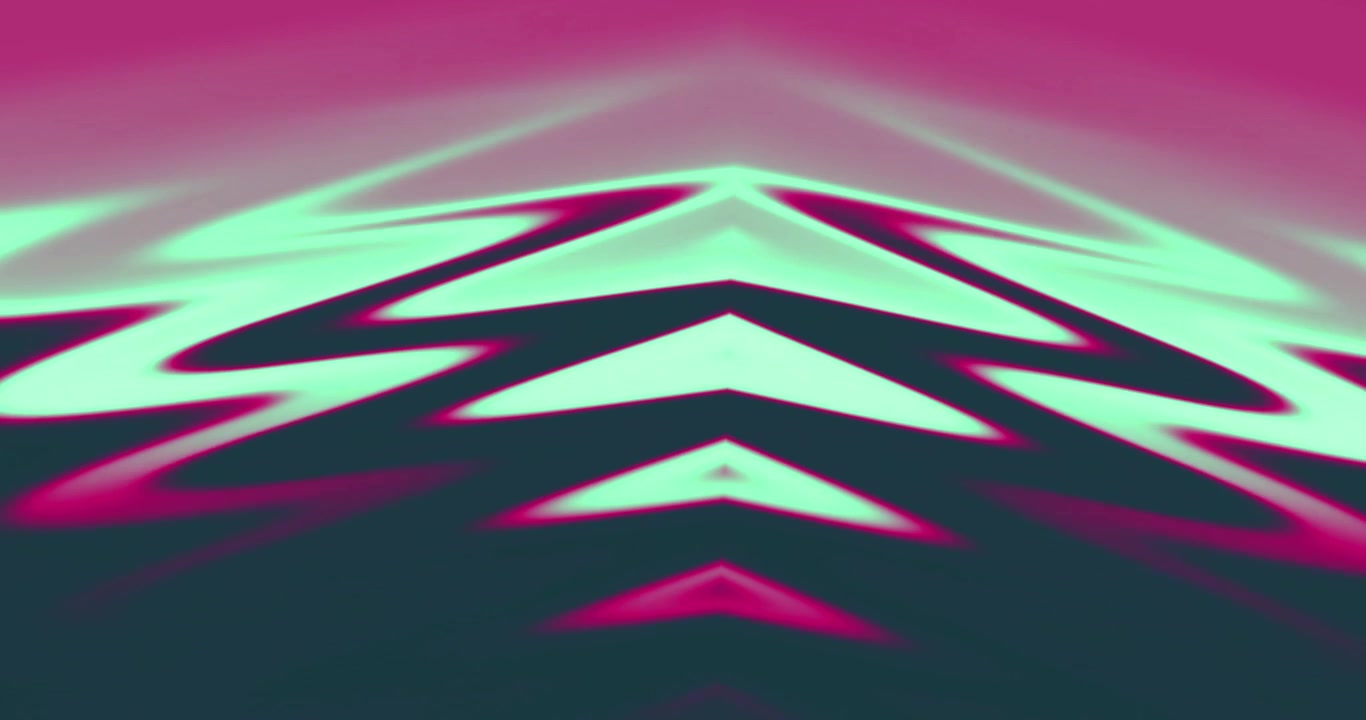 Sfondo Animato Astratto Ondulato Simmetrico Rosa e Verde