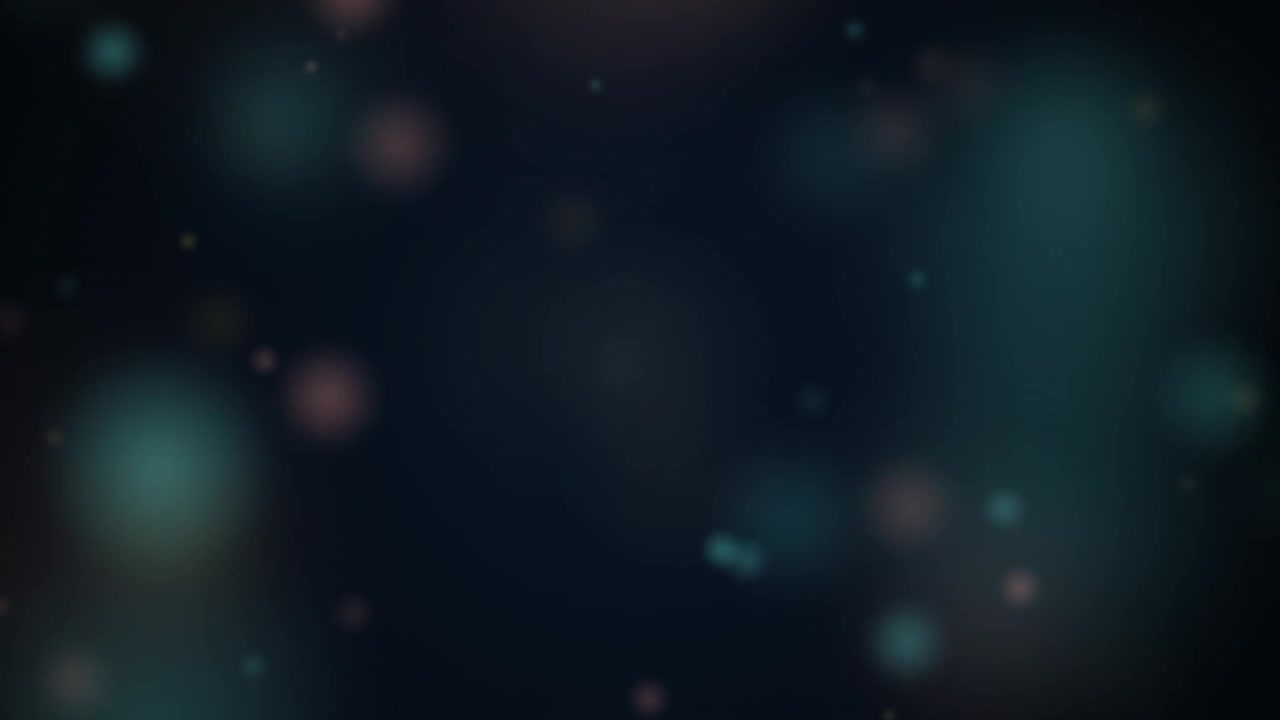 Abstract Background with Floating Soft Glowing Particles