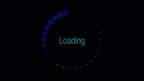 animation colorful loading circle.