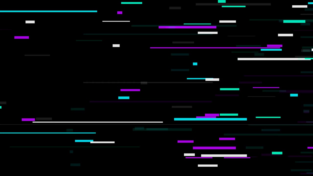 Abstrakter digitaler Glitch-Effekt mit bewegten horizontalen Linien