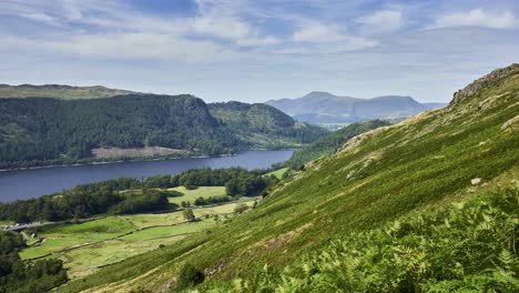 Zeitrafferansicht-über-Den-Epischen-Thirlmere-Stausee-Von-Den-Hängen-Von-Helvellyn-Im-Lake-District