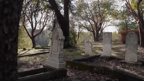 ornate headstones bring honour to deceased in jacksonville cemetery in oregon - 4k