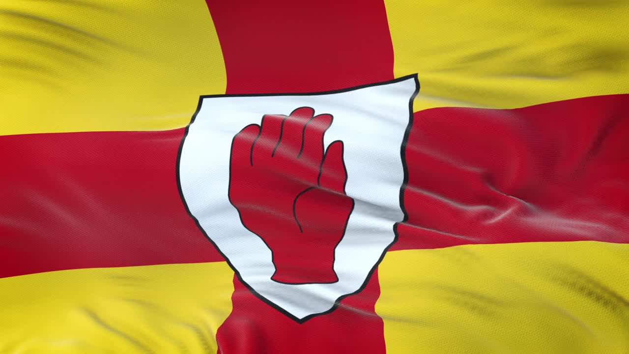 울스터 (아일랜드 지방) 발이 바람에 흔들리고 매우 상세한 직물 질감으로.