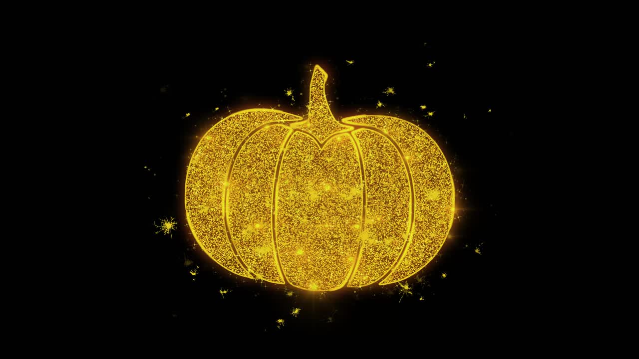 Golden Glitter Pumpkin