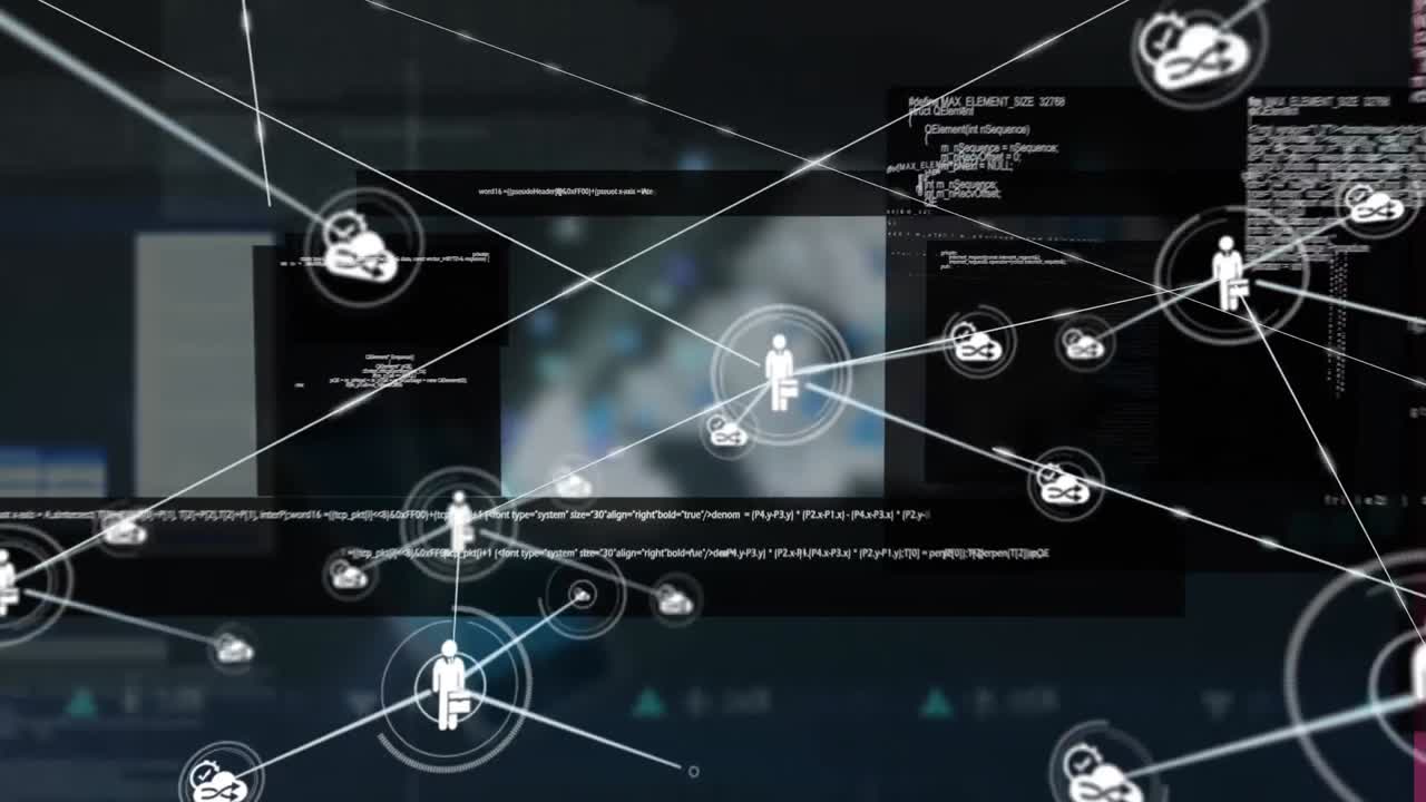 데이터 프로세싱을 통한 연결 네트워크의 애니메이션