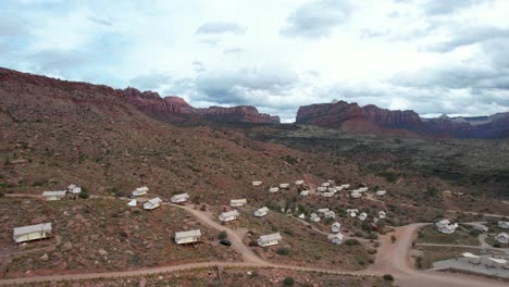 under canvas glamping campground en el parque nacional zion, al suroeste de utah, ee. uu.