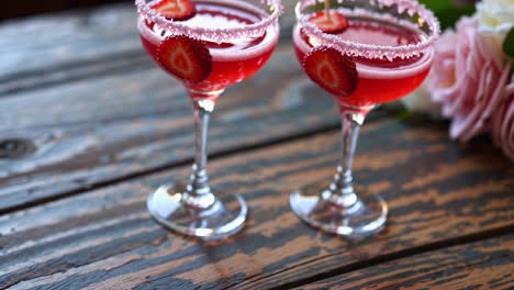 strawberry cocktails