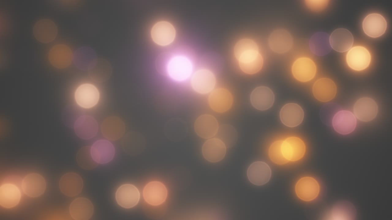 다채로운 크리스마스 휴가 애니메이션과 부드러운 bokeh 카메라에 확대