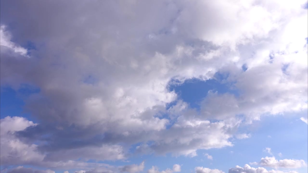Nuvole nel cielo. Time lapse