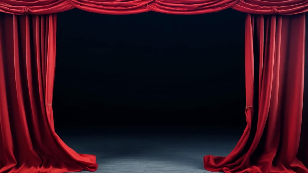 Cortine rosse sul palco