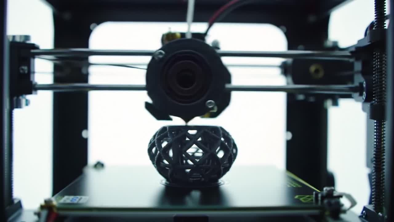 Exploring the Intricacies of 3D Printing: A Detailed Look at the Printing Process from Initial Stages to Completed Design Showcase