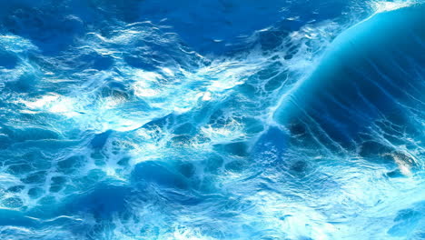 dynamic blue ocean waves abstract