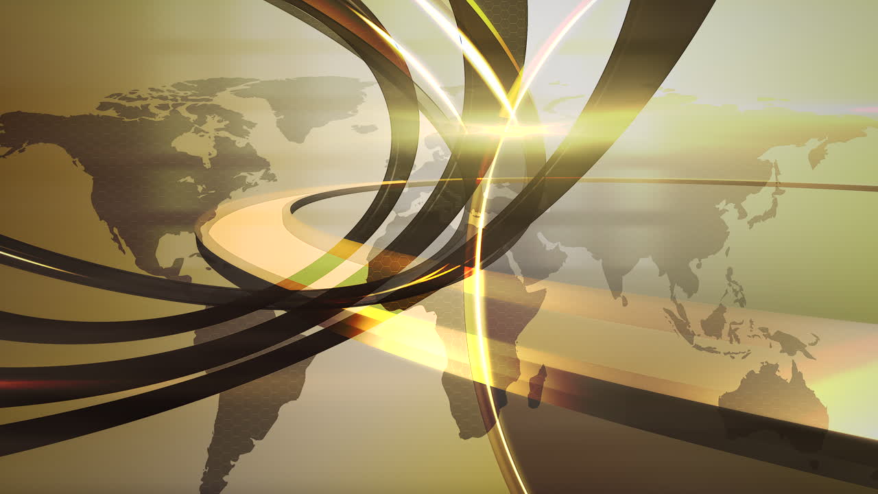 스튜디오의 세계 지도 및 모션 골드 서클