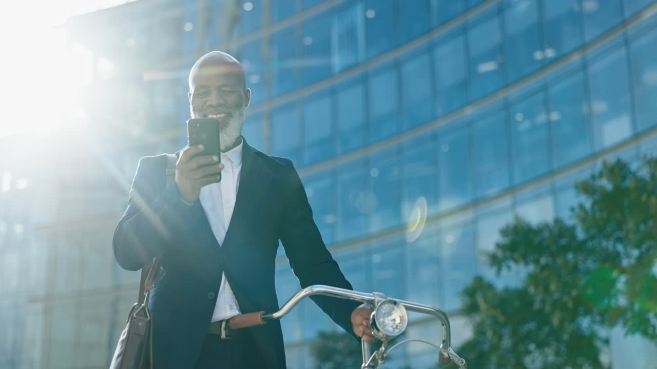 City businessman walking with phone
