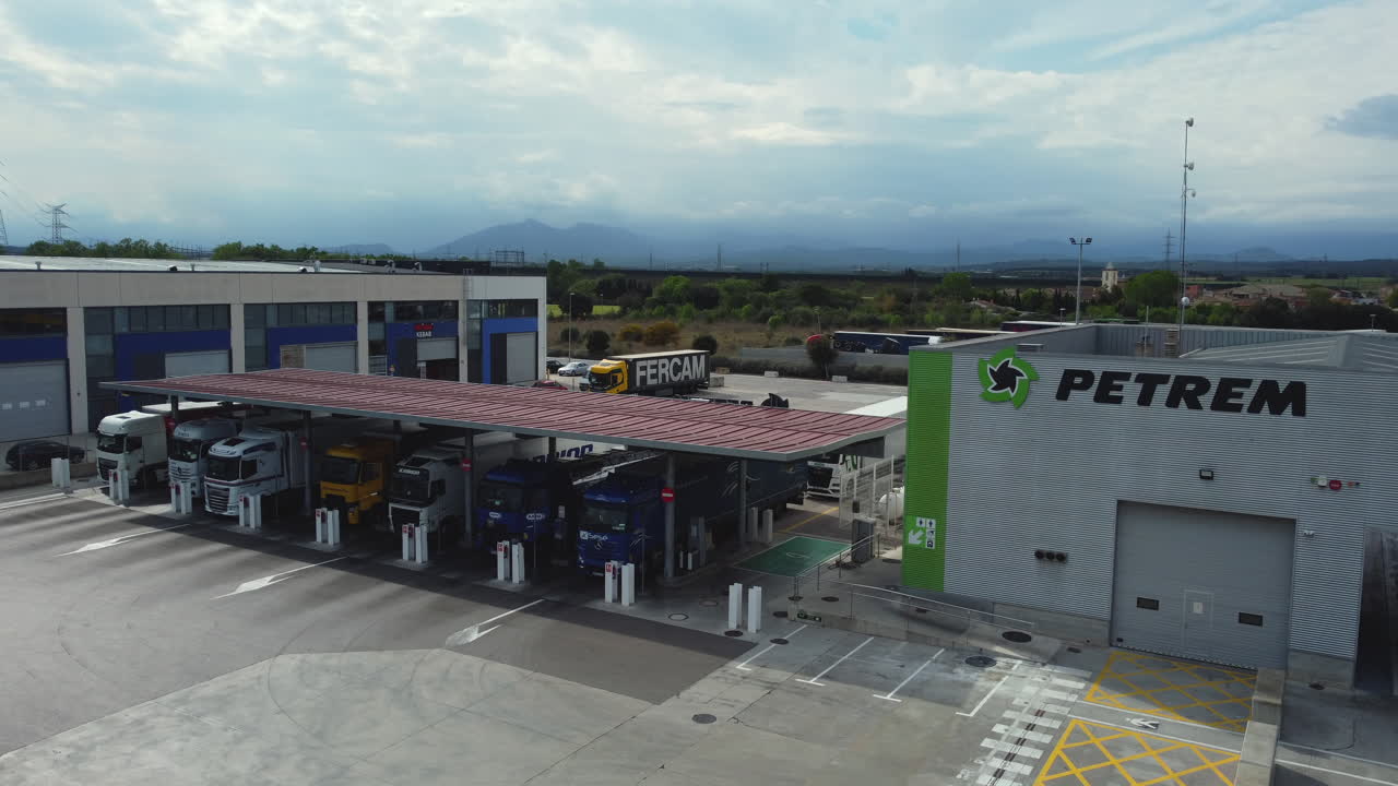 Truck Stop with Multiple Trucks