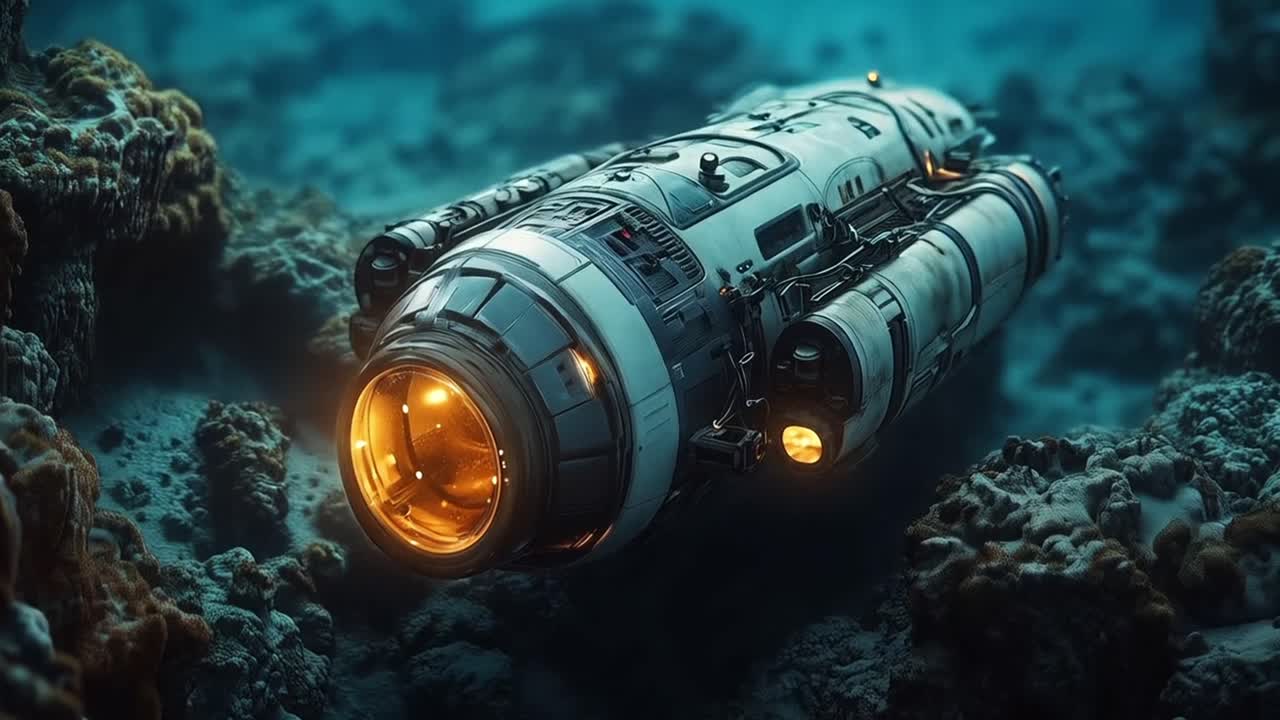 Underwater Spaceship for Ocean Exploration