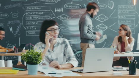 business team collaboration in a modern office