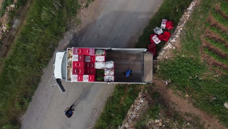 sera workers loading products truck