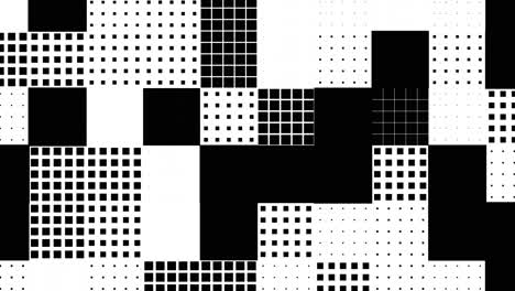 grid pattern dynamic intersection of black and white squares