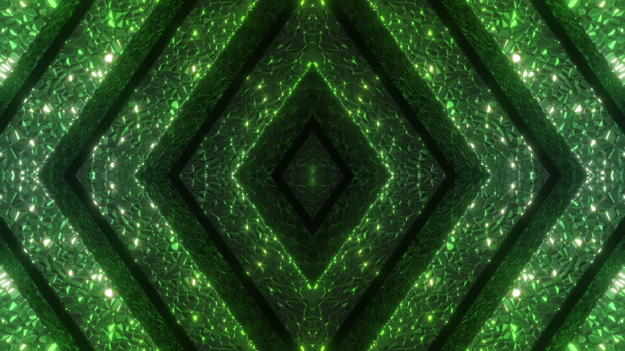 Abstract Geometric Crystal Patterns