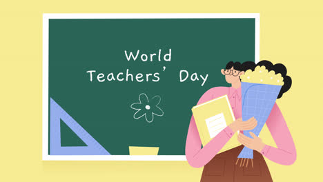 world teachers' day illustration