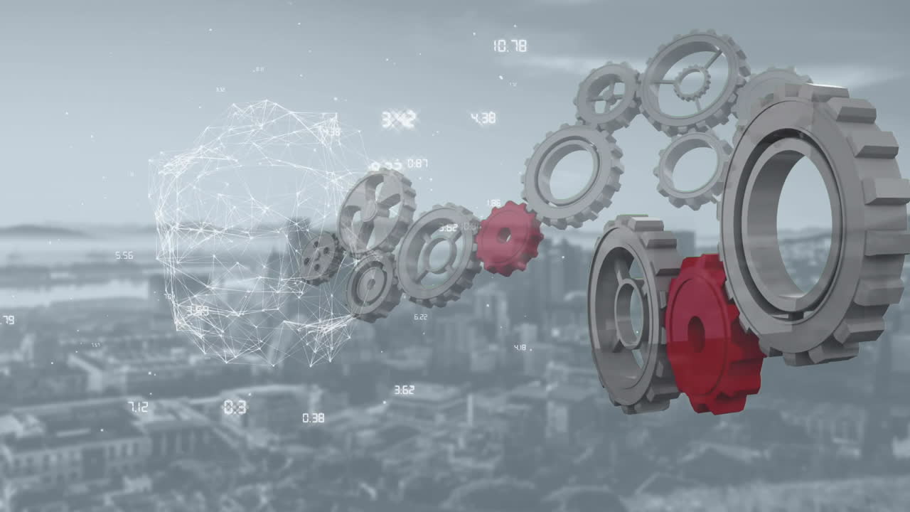 회전하는  ⁇ 과 함께 데이터 및 연결 네트워크와 함께 회전하는 지구