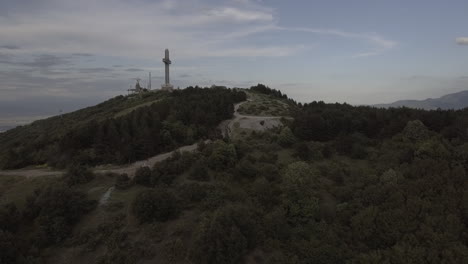 vista de drones de colinas en tulsa, oklahoma, estados unidos