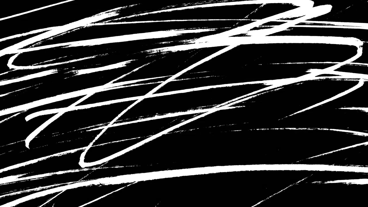 Fundo Animado Abstrato com Pinceladas em Preto e Branco