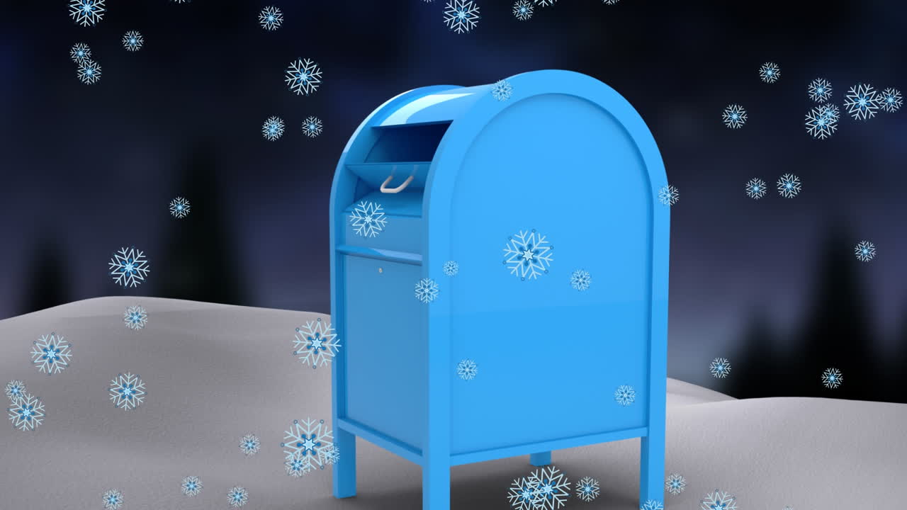 겨울 풍경의 애니메이션