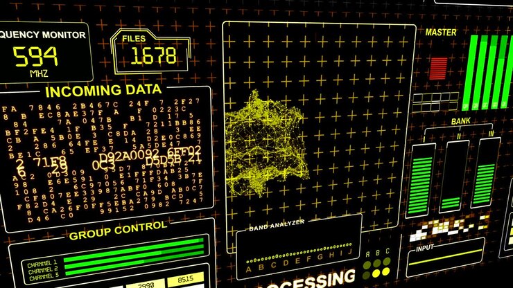 HUD Futuristic technological background