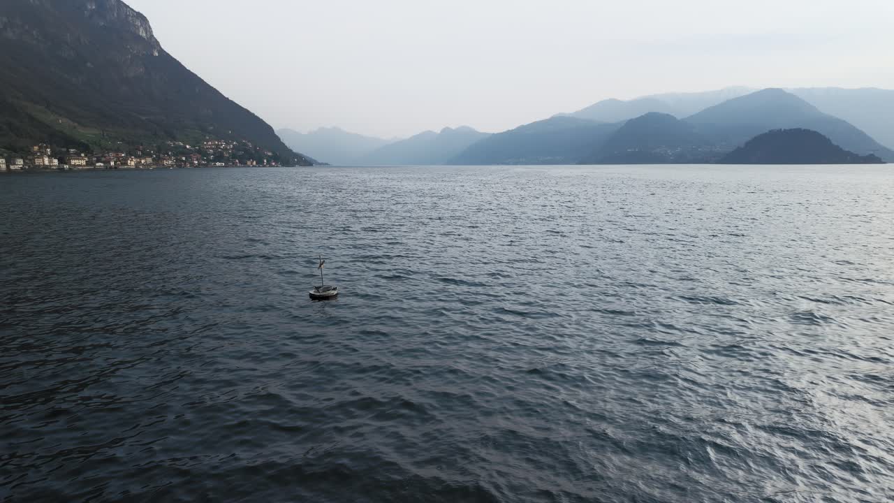 Waves in Lake Como, Italy