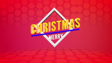 Modern-Merry-Christmas-text-on-red-hexagons-geometric-pattern