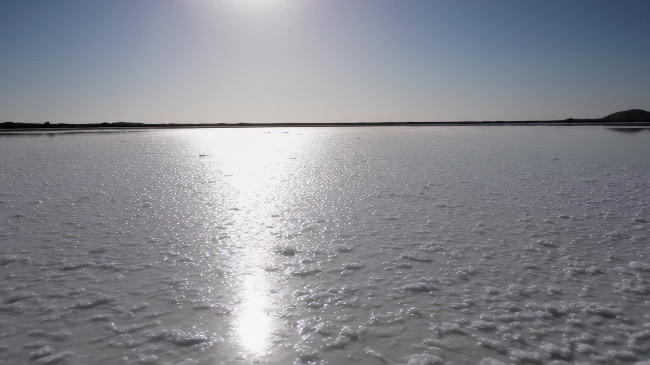Salt Flats Landscape Under Sunlight