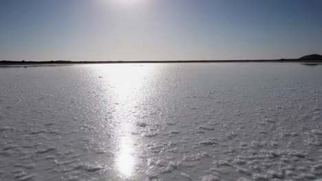 salt flats landscape under sunlight