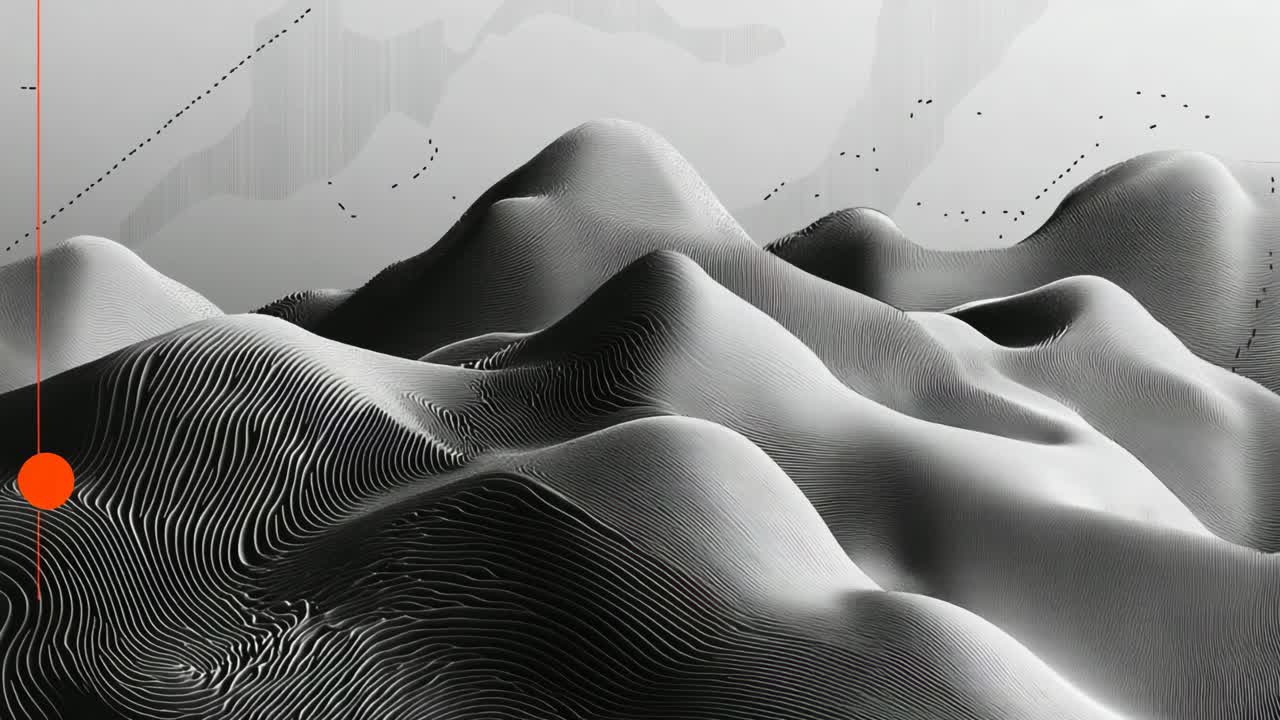 Abstract Mountain Range