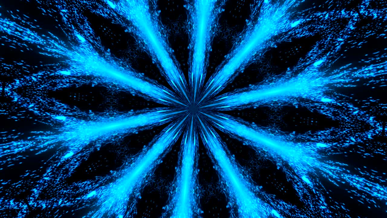 caleidoscopio de luz abstracta. bucle sin costuras