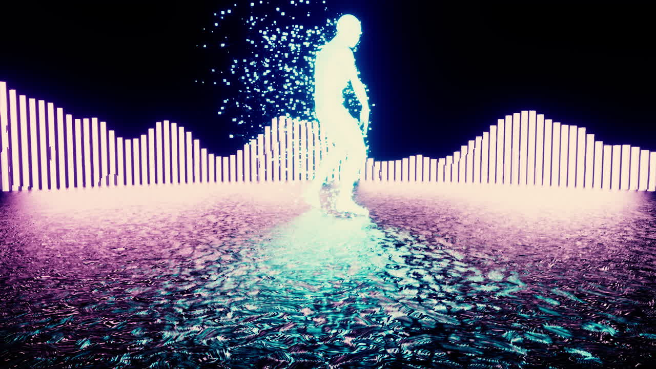 figura de onda sintética de neón