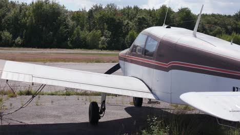 piper airplane sitting on airfield