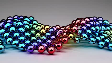 abstract rainbow spheres