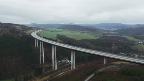 engineering marvel: the high-altitude talbrücke nuttlar bridge in the sauerland region