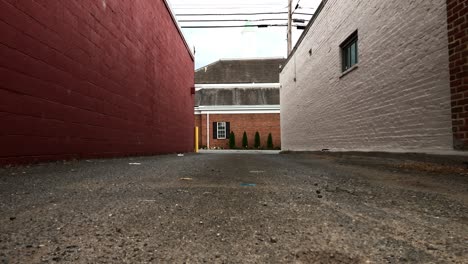 an alley in historic downtown.