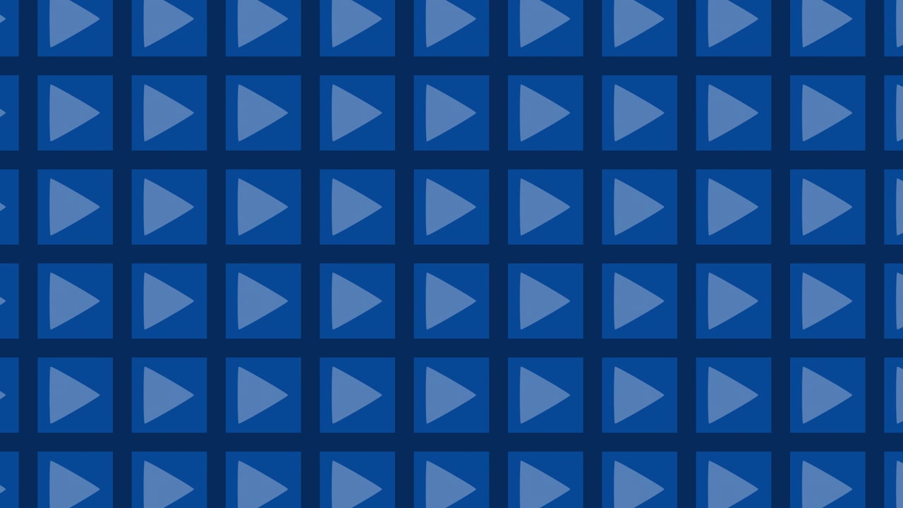 Blue Patterned Wall with Arrows