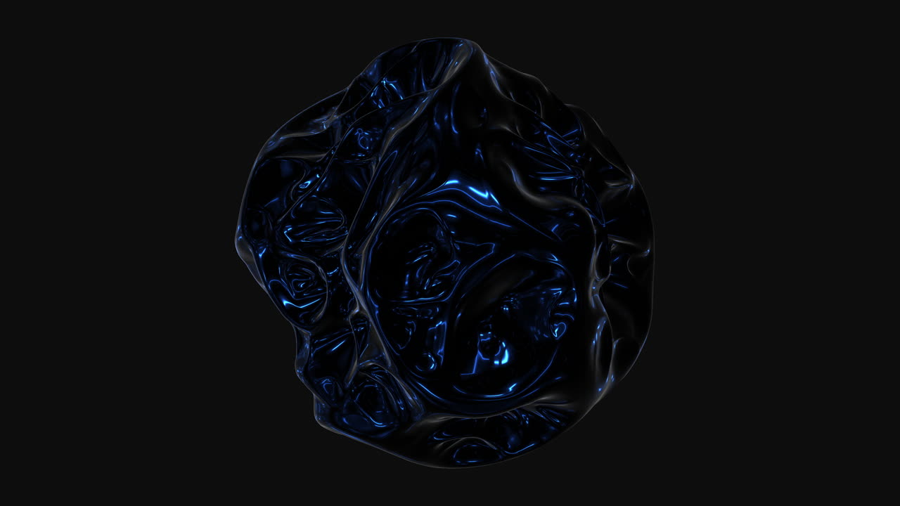 A dynamic abstract design featuring bold blue swirls set against a dark black backdrop for contrast and depth, evoking a strong sense of movement and energy