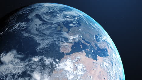 animation of earth in space 4k