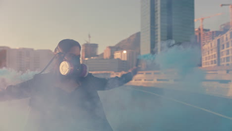 young-woman-dancing-with-smoke-grenade-wearing-gas-mask-rebellious-girl-protesting-against-pollution-with-respirator-for-poisonous-air-global-warming-climate-change-emergency